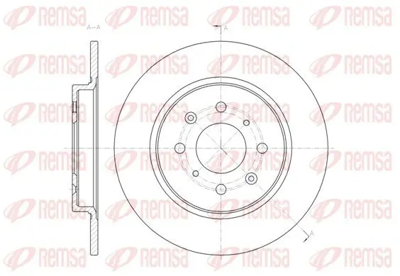 Handler.Part Brake disc REMSA 6146100 1