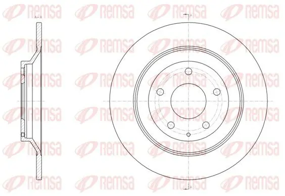 Handler.Part Brake disc REMSA 6151800 1