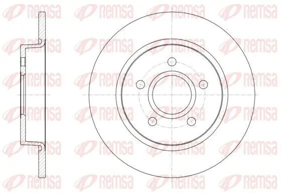 Handler.Part Brake disc REMSA 6150300 1