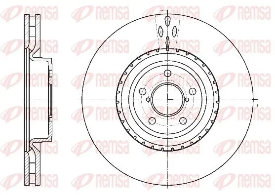 Handler.Part Brake disc REMSA 6134110 1