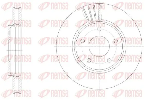 Handler.Part Brake disc REMSA 6153110 1