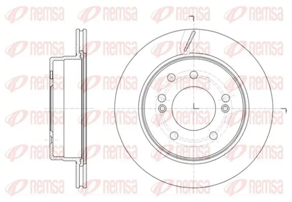 Handler.Part Brake disc REMSA 6141310 1