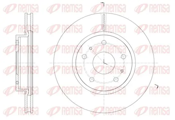 Handler.Part Brake disc REMSA 6142310 1