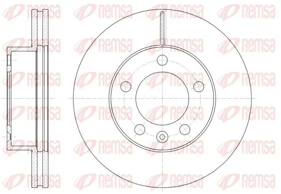 Handler.Part Brake disc REMSA 6147510 1