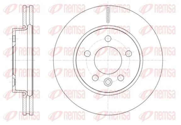 Handler.Part Brake disc REMSA 6141810 1