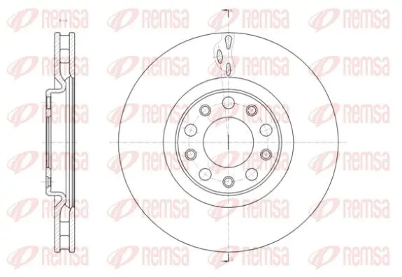 Handler.Part Brake disc REMSA 6142710 1