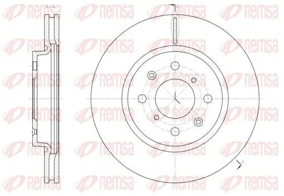 Handler.Part Brake disc REMSA 6148110 1