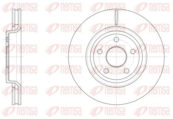 Handler.Part Brake disc REMSA 6151210 1