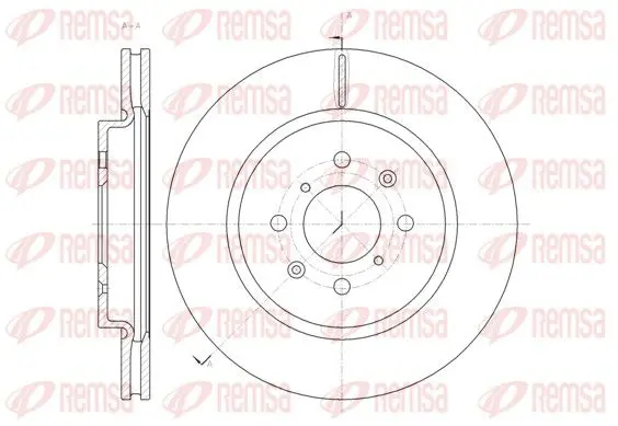 Handler.Part Brake disc REMSA 6148210 1