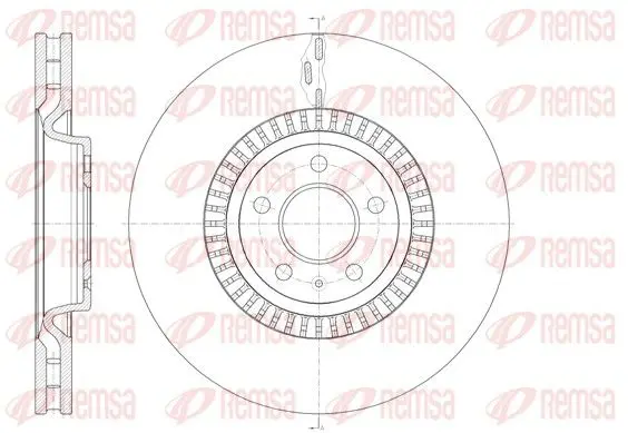 Handler.Part Brake disc REMSA 6144610 1