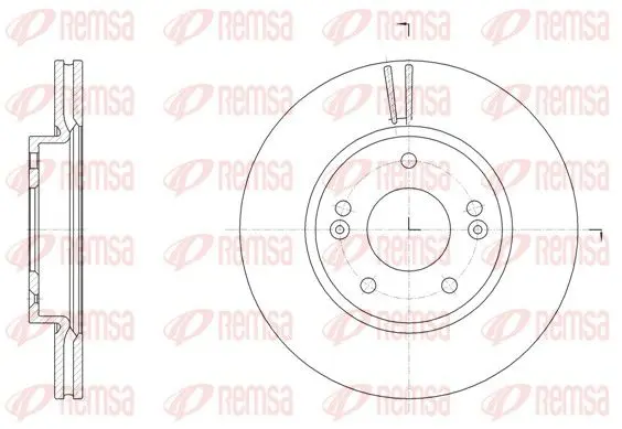 Handler.Part Brake disc REMSA 6150710 1