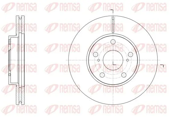 Handler.Part Brake disc REMSA 6153910 1