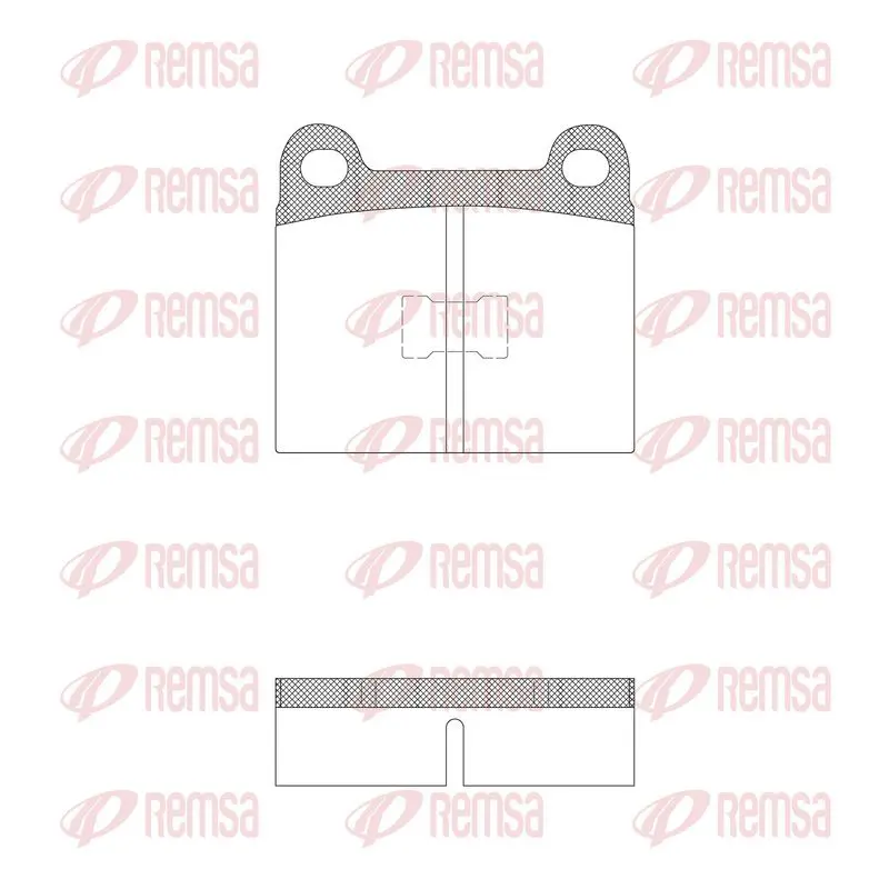 Handler.Part Brake pad set, disc brake REMSA 001720 1