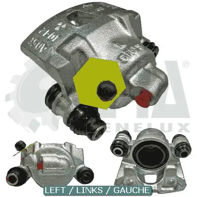 Handler.Part Brake caliper ERA BC53891 1