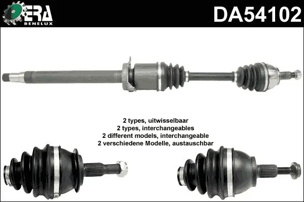 Handler.Part Drive shaft ERA DA54102 1