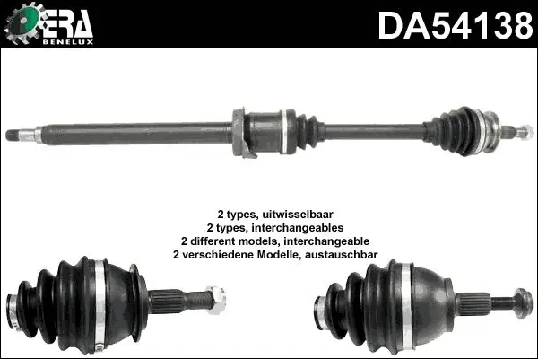 Handler.Part Drive shaft ERA DA54138 1