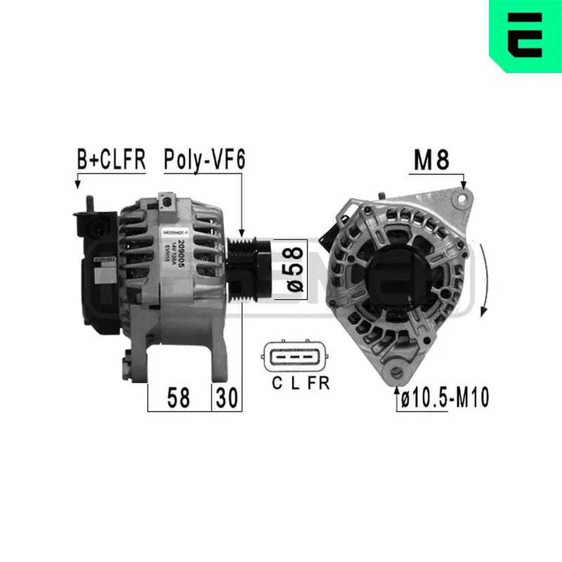 Handler.Part Alternator ERA 209005 1