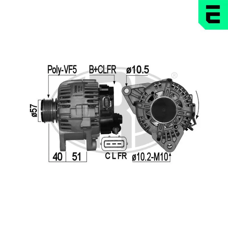 Handler.Part Alternator ERA 209006 1