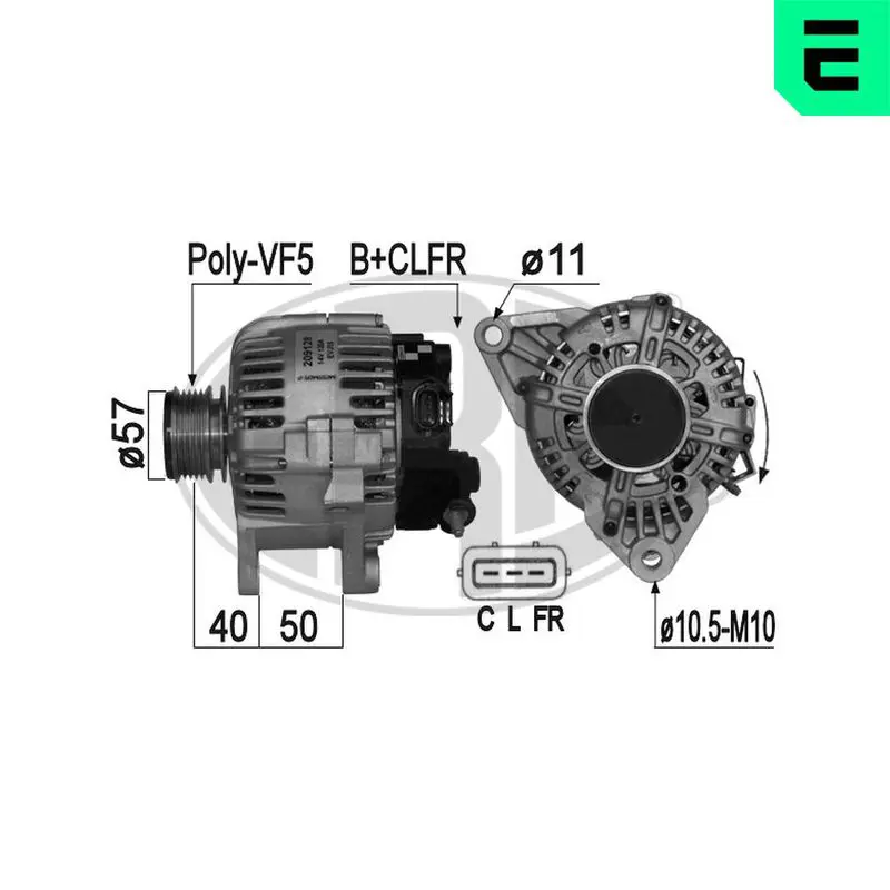 Handler.Part Alternator ERA 209128 1