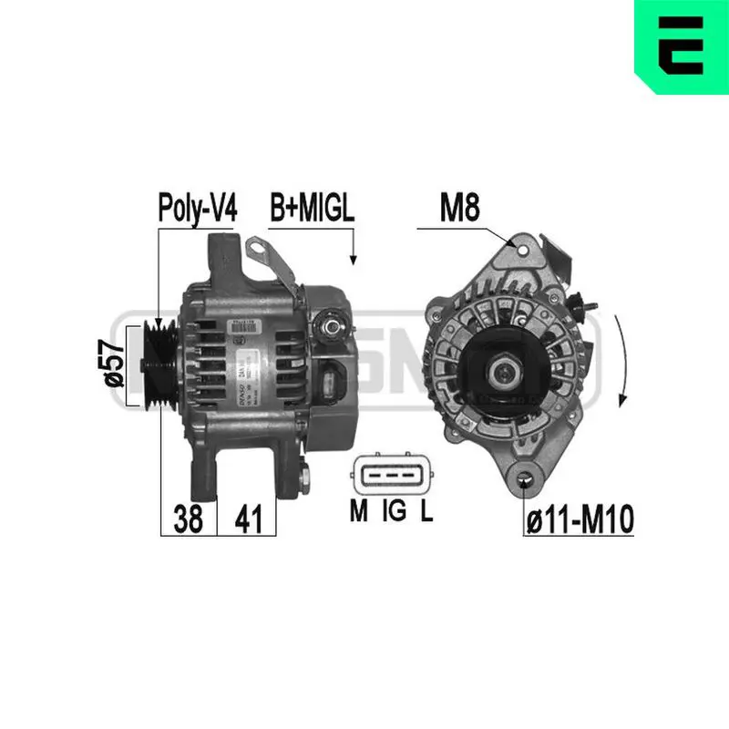 Handler.Part Alternator ERA 209394 1