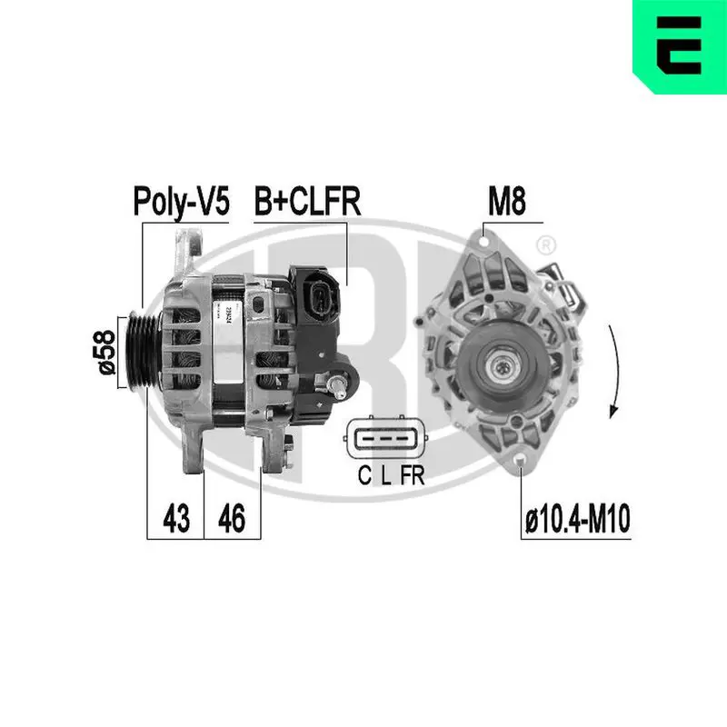 Handler.Part Alternator ERA 209434 1