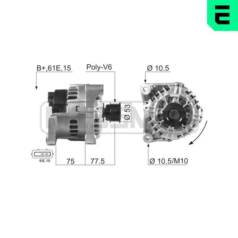 Handler.Part Alternator ERA 210012 1