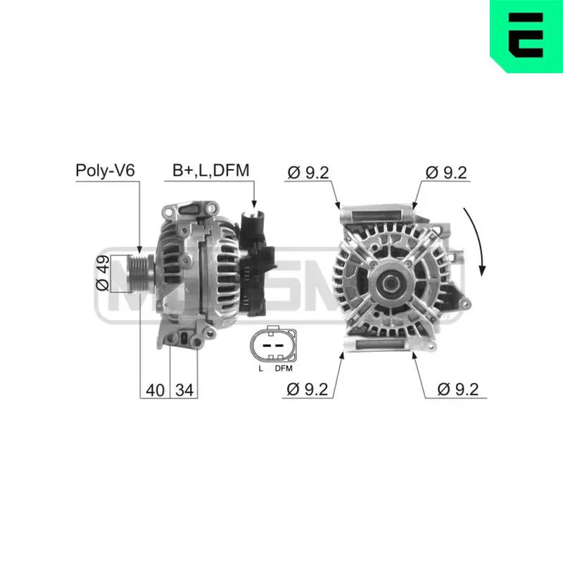 Handler.Part Alternator ERA 210133 1