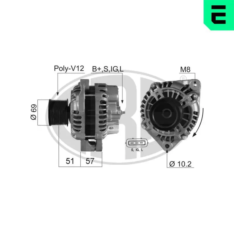 Handler.Part Alternator ERA 210341 1