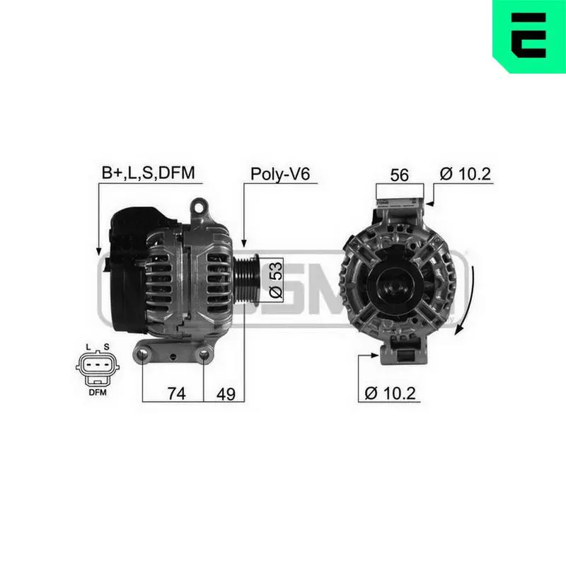 Handler.Part Alternator ERA 210445 1