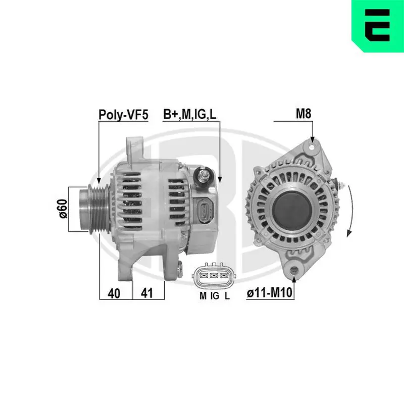 Handler.Part Alternator ERA 210677 1