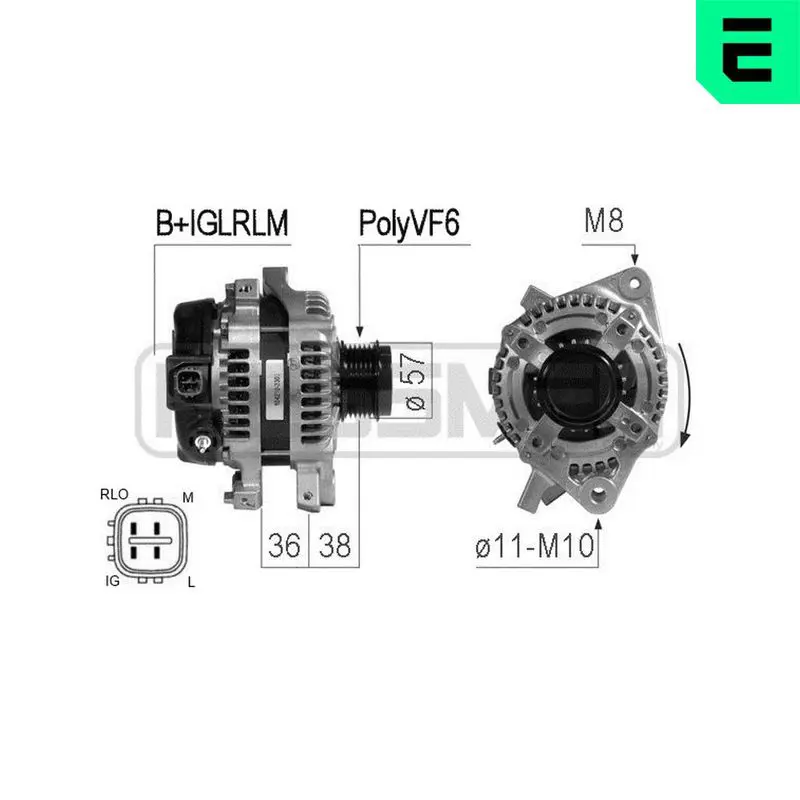 Handler.Part Alternator ERA 210764 1