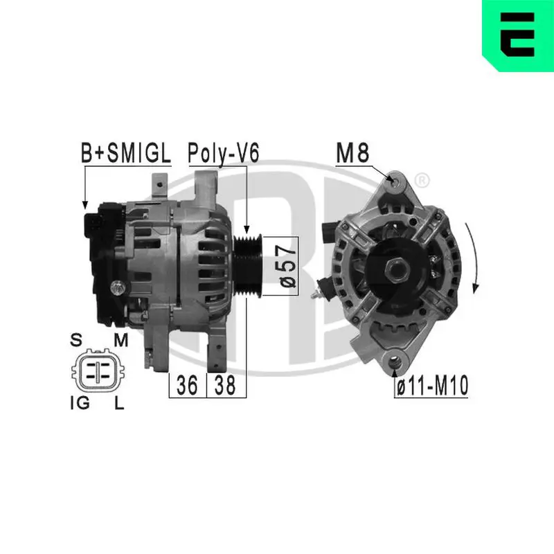 Handler.Part Alternator ERA 210889 1