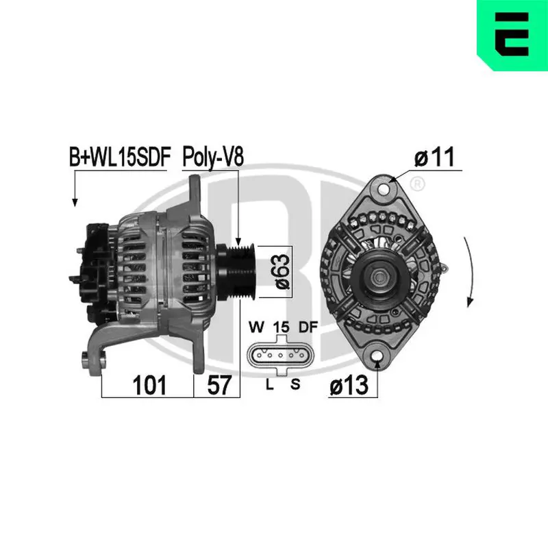 Handler.Part Alternator ERA 210966 1