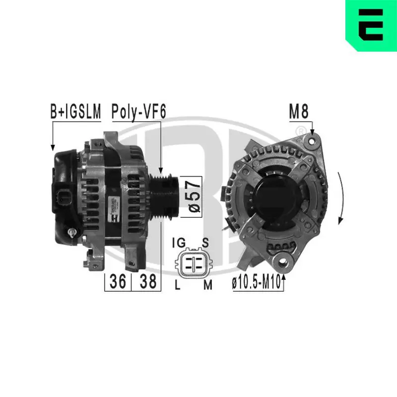 Handler.Part Alternator ERA 210978 1