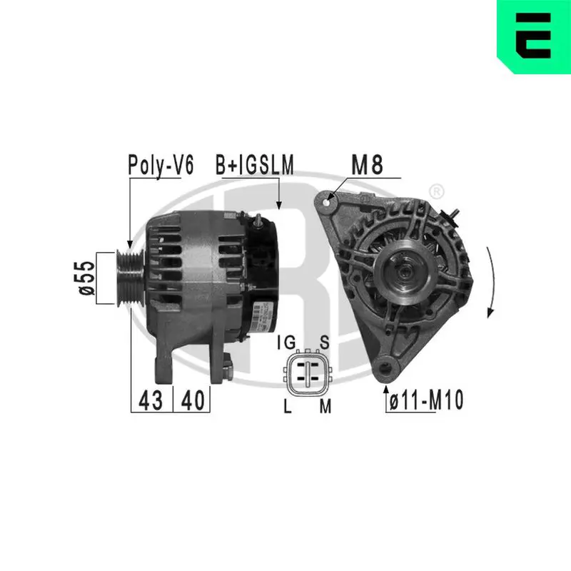 Handler.Part Alternator ERA 210980 1