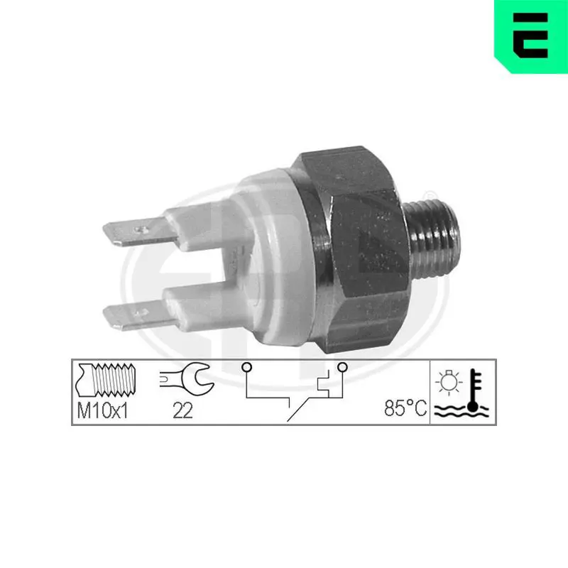 Handler.Part Temperature switch, coolant warning lamp ERA 330159 1