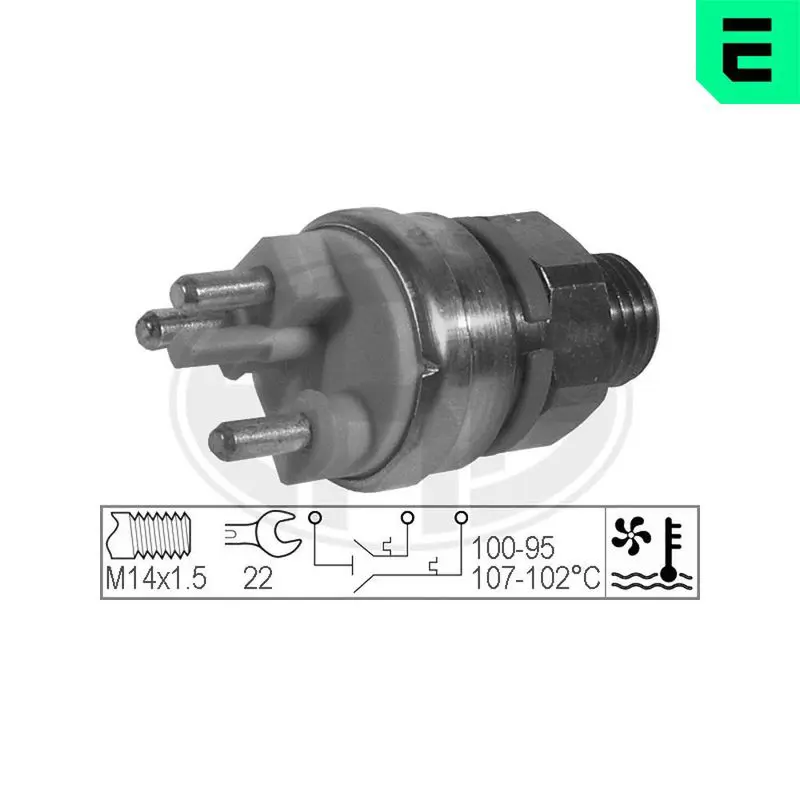 Handler.Part Temperature switch, radiator fan ERA 330216 1