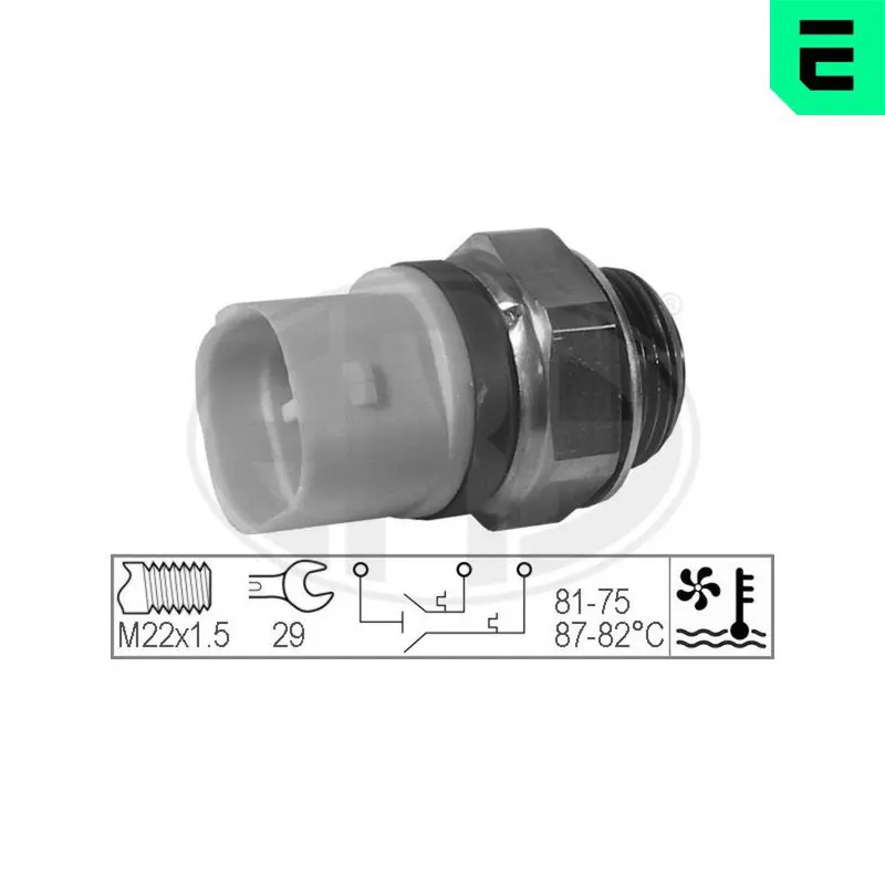 Handler.Part Temperature switch, radiator fan ERA 330222 1