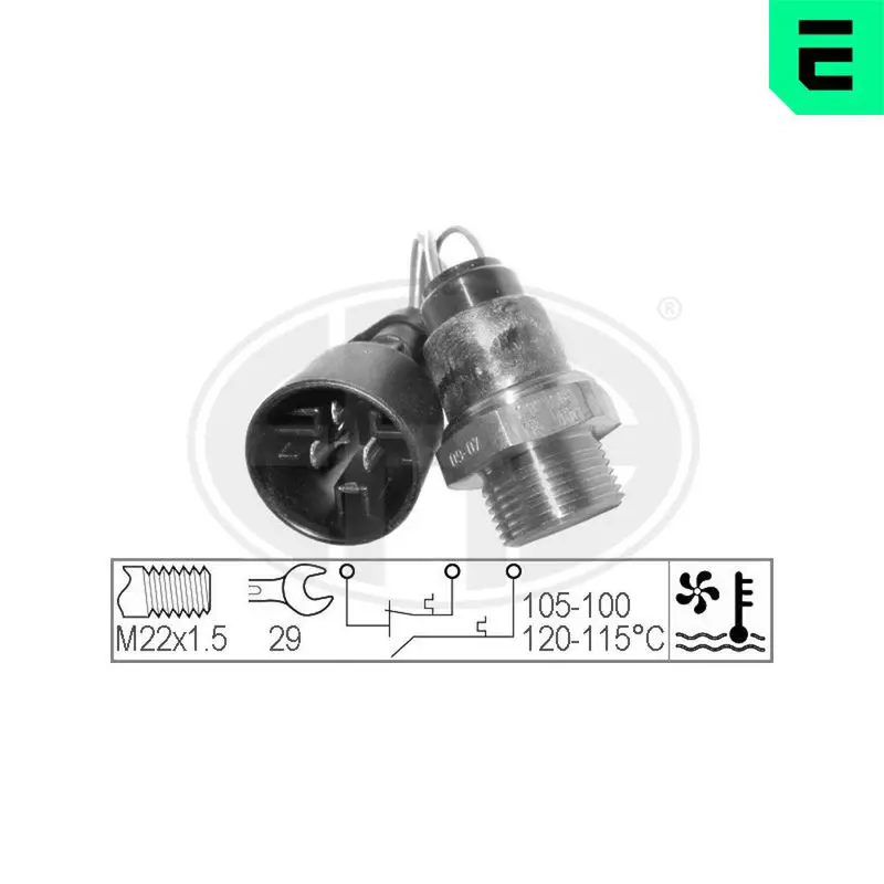 Handler.Part Temperature switch, radiator fan ERA 330225 1