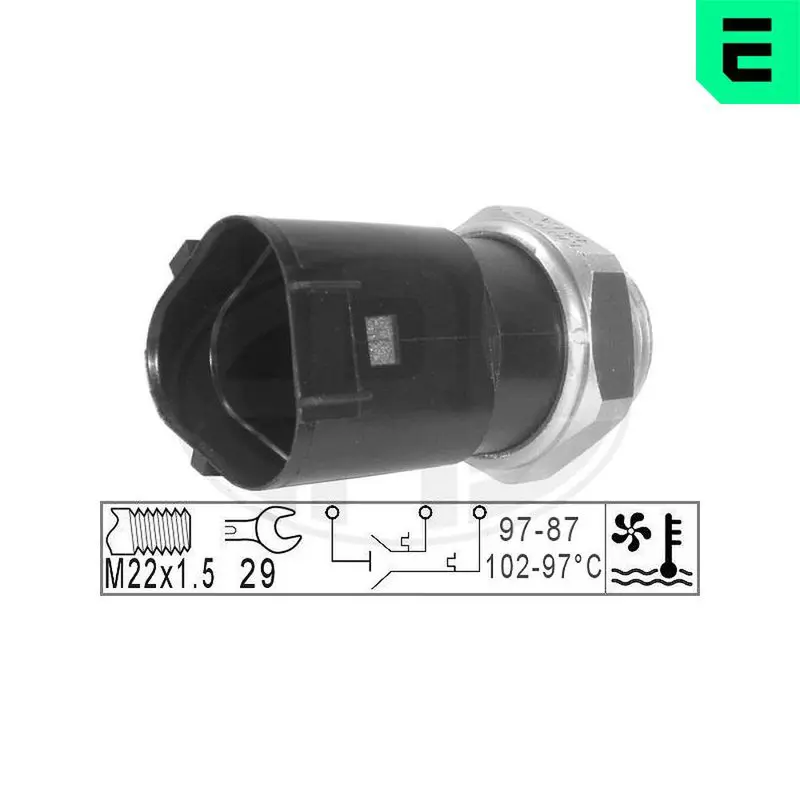 Handler.Part Temperature switch, radiator fan ERA 330230 1