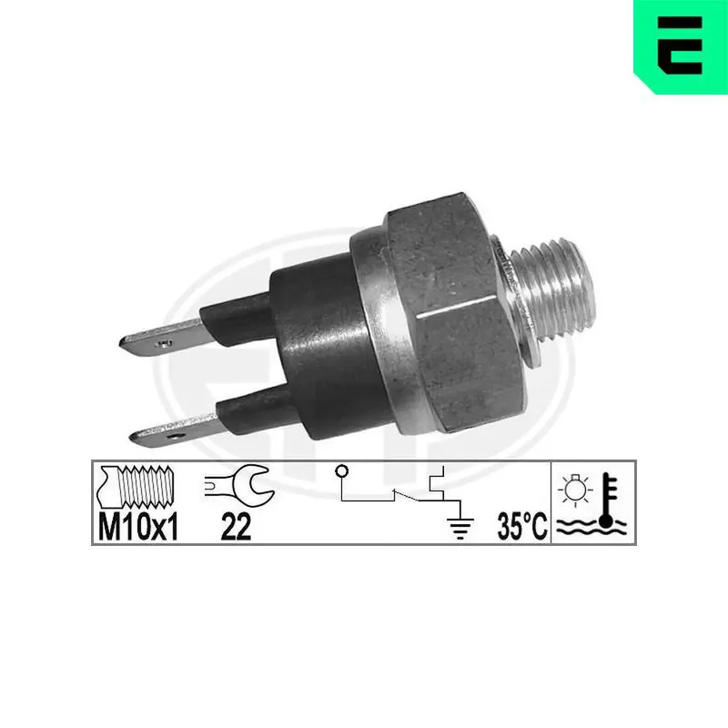 Handler.Part Temperature switch, coolant warning lamp ERA 330960 1