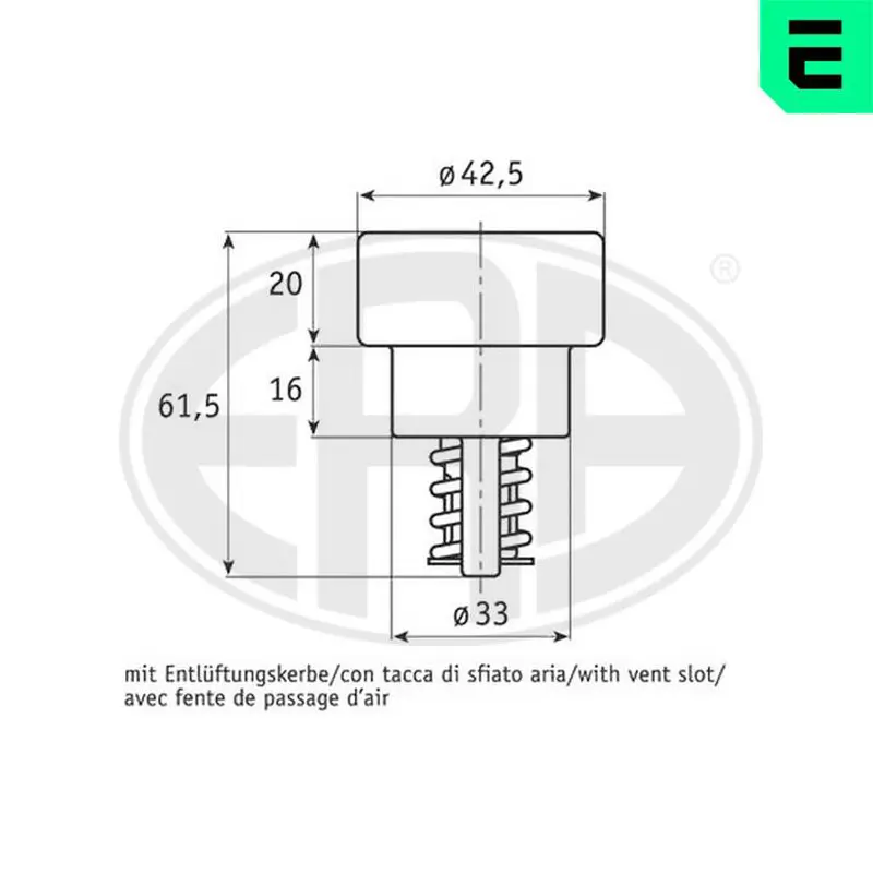 Handler.Part Thermostat, coolant ERA 350126 1