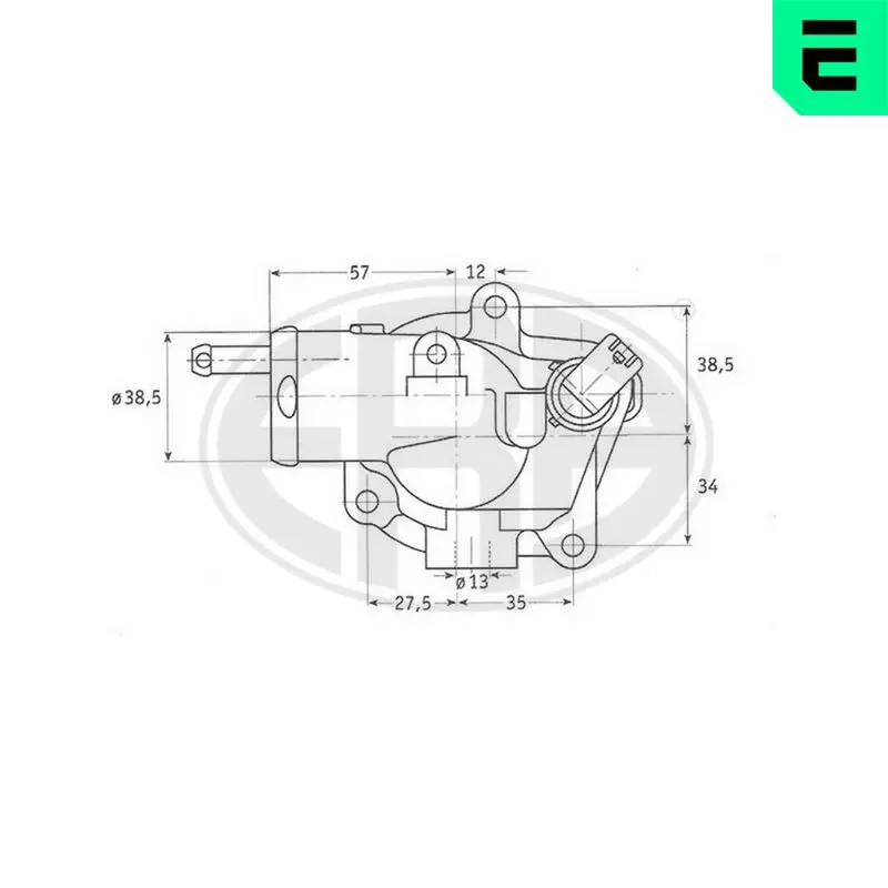 Handler.Part Thermostat, coolant ERA 350176 1