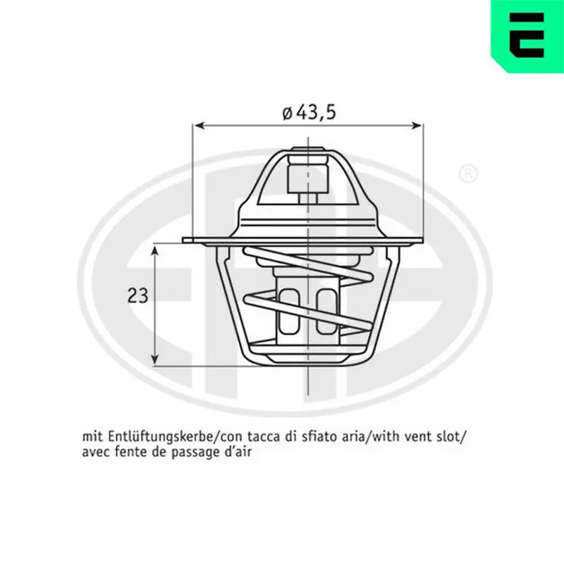 Handler.Part Thermostat, coolant ERA 350199 1