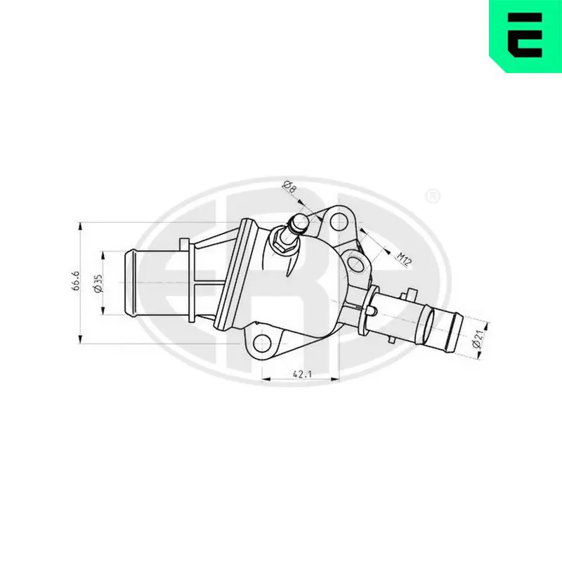 Handler.Part Thermostat, coolant ERA 350218 1