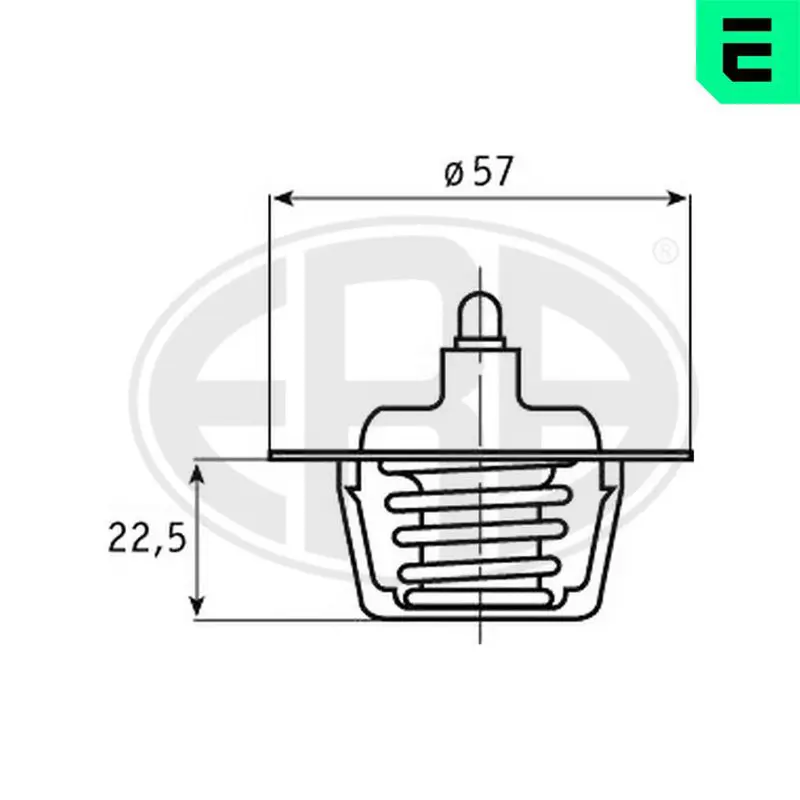 Handler.Part Thermostat, coolant ERA 350246 1