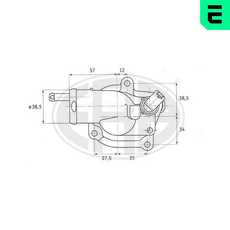 Handler.Part Thermostat, coolant ERA 350255 1