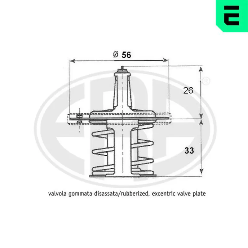 Handler.Part Thermostat, coolant ERA 350280 1