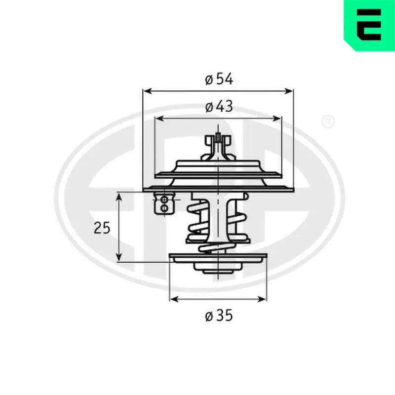 Handler.Part Thermostat, coolant ERA 350310 1