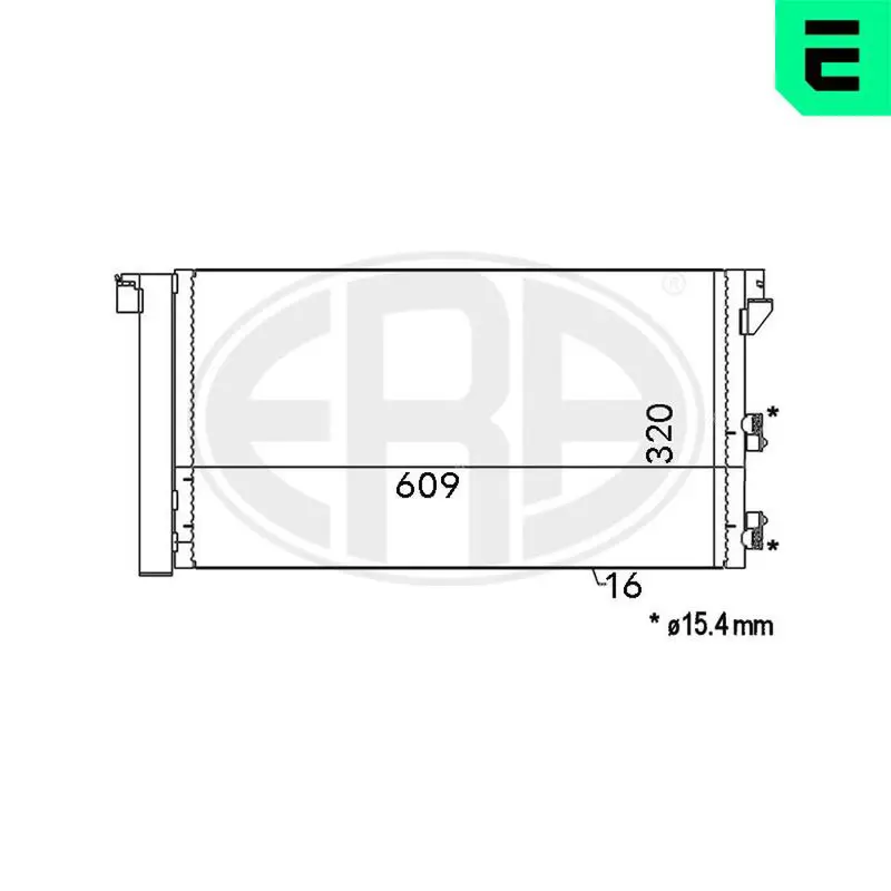 Handler.Part Condenser, air conditioning ERA 667001 1